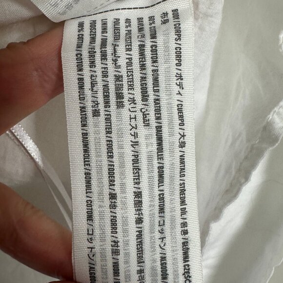 Abercrombie & Fitch White Puff Sleeve Square Neck Top Womens Size Large Blouse L - Picture 13 of 16